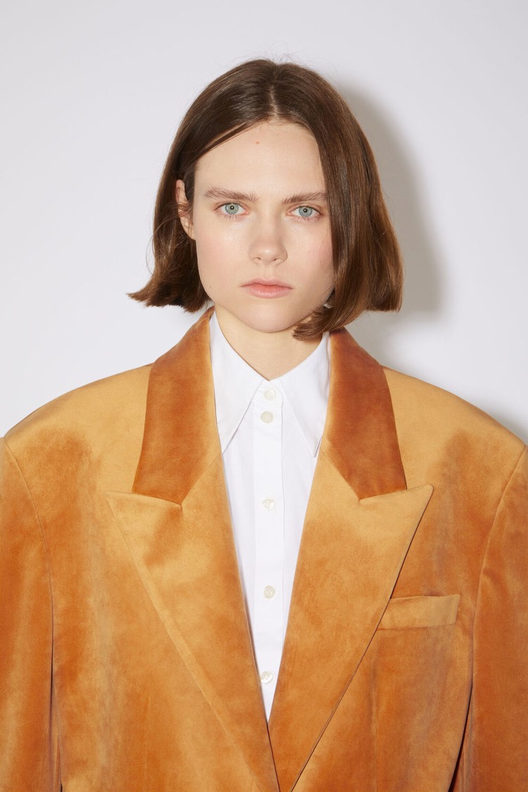 Orange / Yellow Acne Studios Single-breasted Women's Jackets | ZNLW-28731