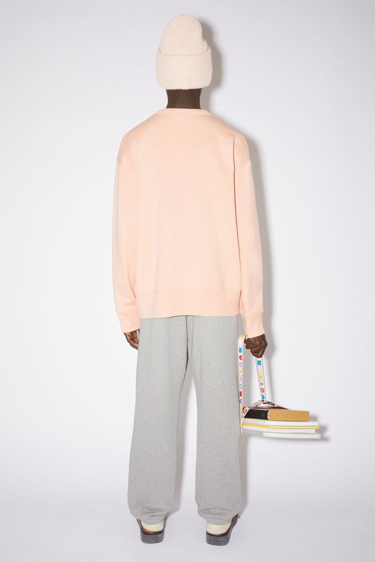 Pink Acne Studios Crew Neck Men's Sweatshirts | GDHT-69371