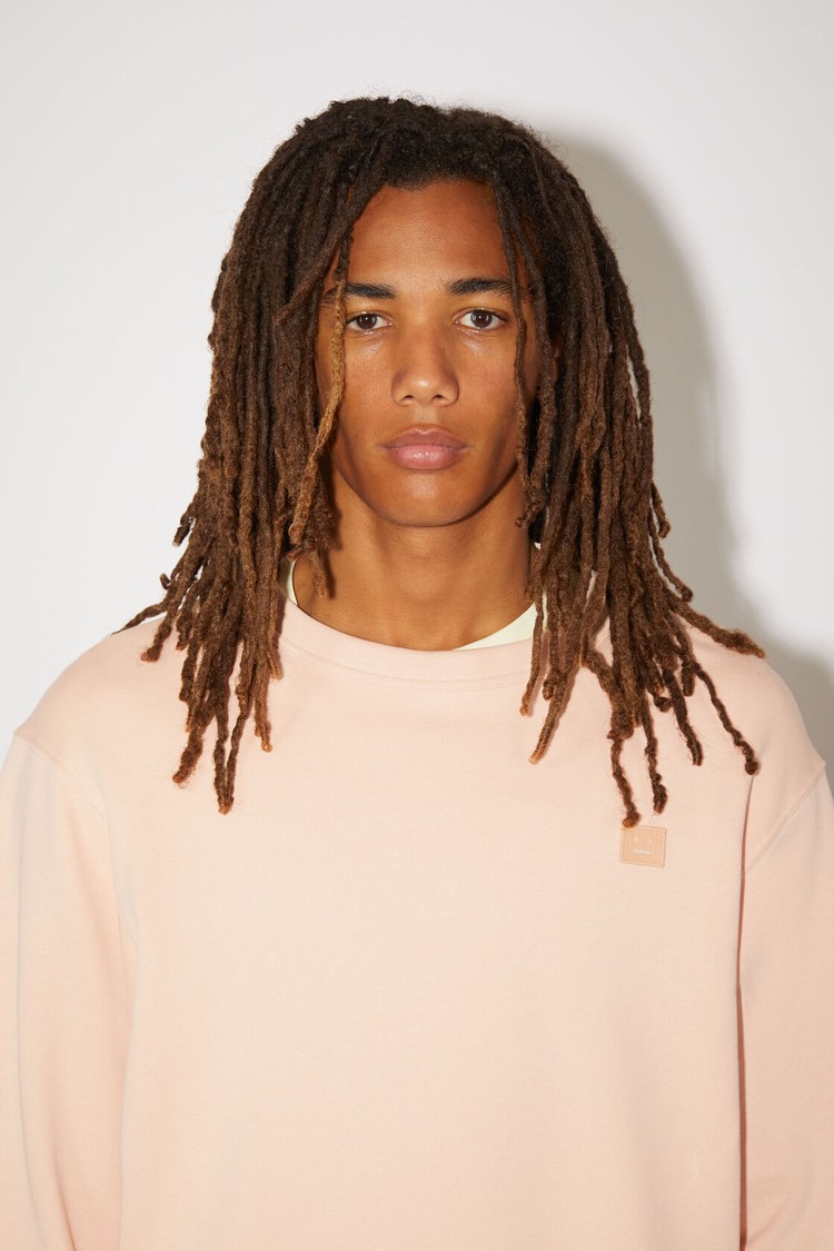 Pink Acne Studios Crew Neck Men's Sweatshirts | XERC-90751