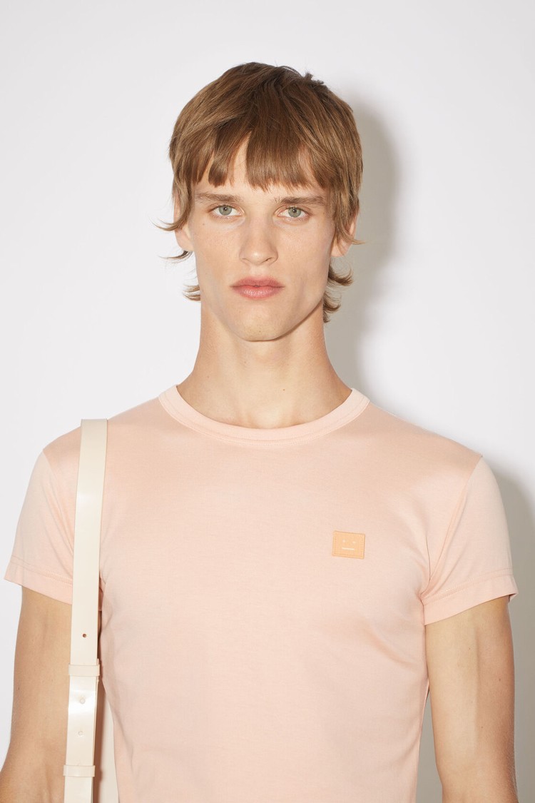 Pink Acne Studios Crew Neck Men's T Shirts | PAKC-76028