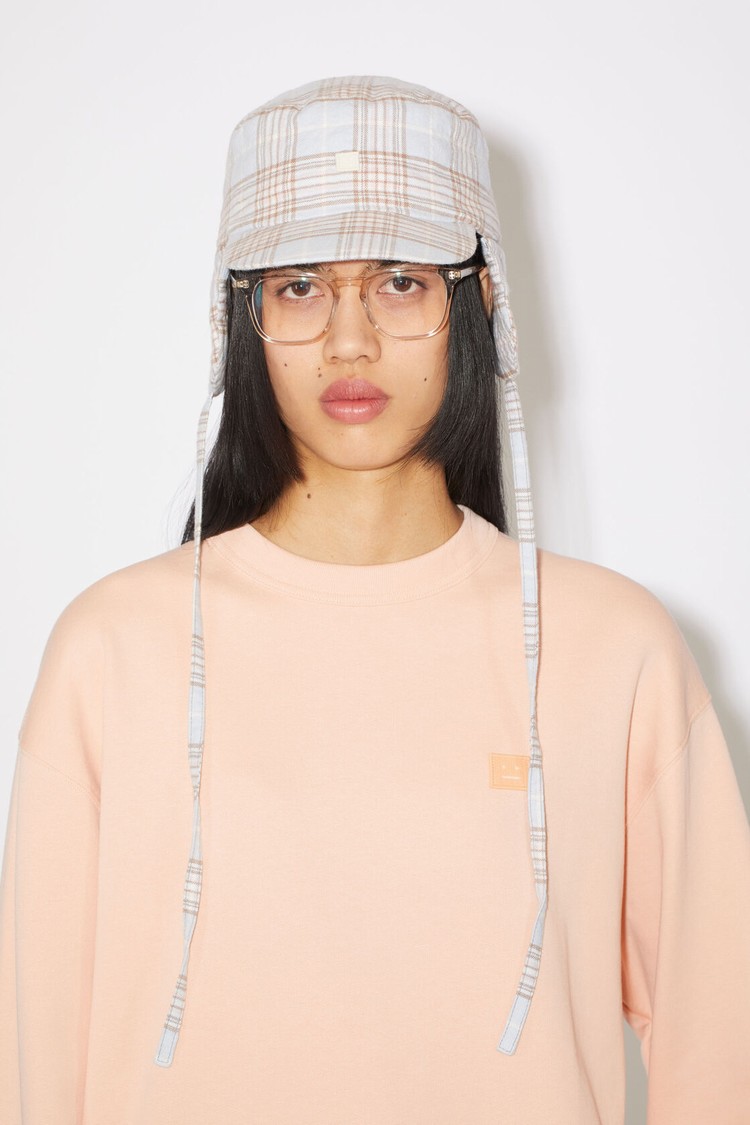 Pink Acne Studios Crew Neck Women's Sweatshirts | WQHV-81437