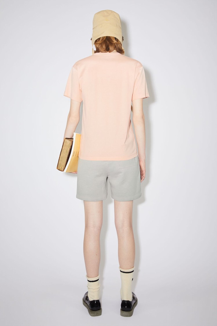 Pink Acne Studios Crew Neck Women's T Shirts | ELKS-37258