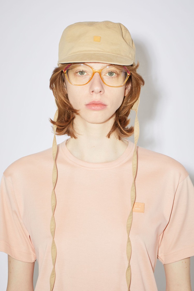 Pink Acne Studios Crew Neck Women's T Shirts | ELKS-37258