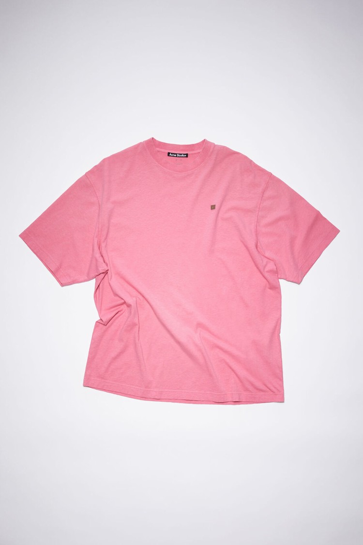 Pink Acne Studios Crew Neck Women's T Shirts | WVZT-67013