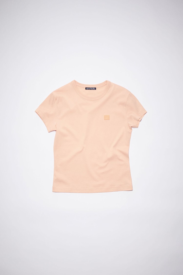 Pink Acne Studios Crew Neck Women's T Shirts | XMRL-61280