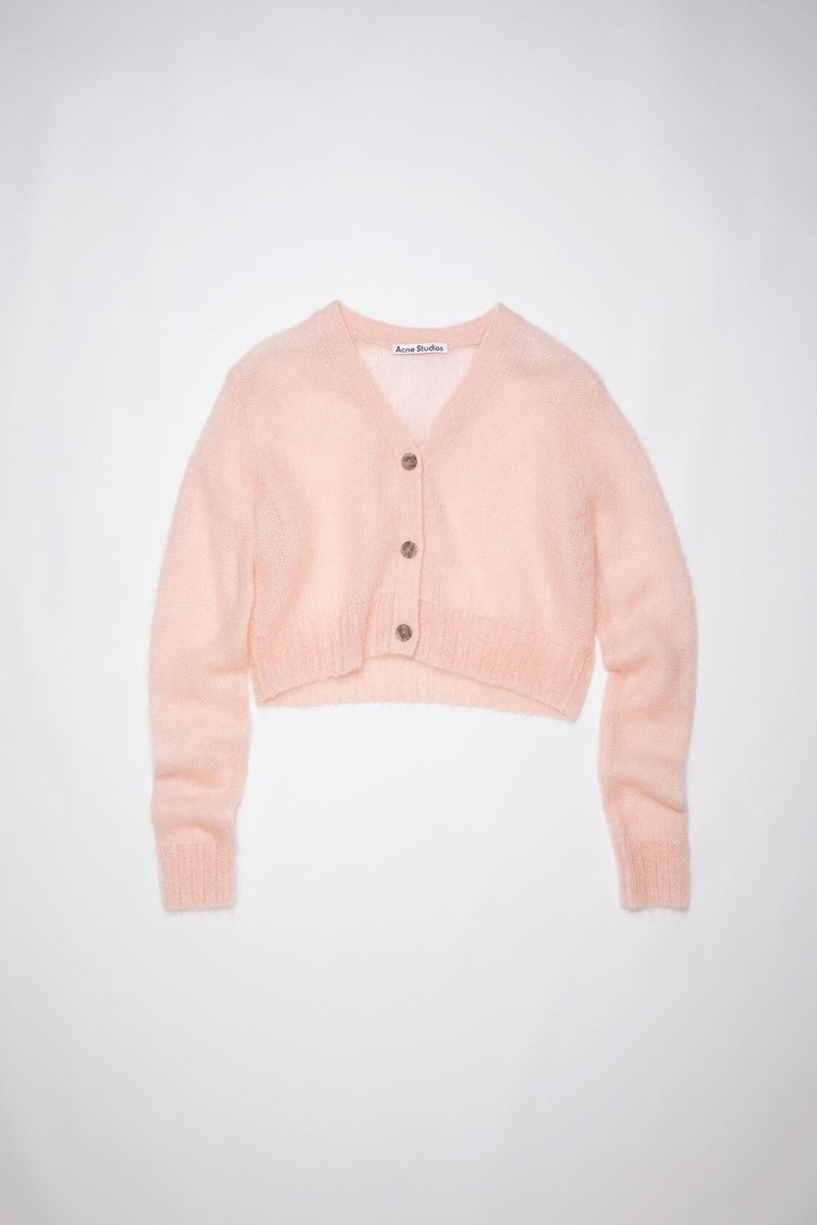 Pink Acne Studios Cropped Women's Cardigan | IAMJ-67538