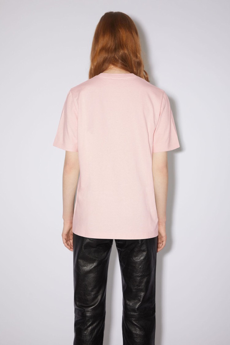 Pink Acne Studios Embroidered Women's T Shirts | WHSM-42950