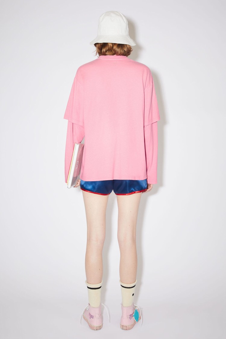 Pink Acne Studios Layered Women's T Shirts | UHSC-75984