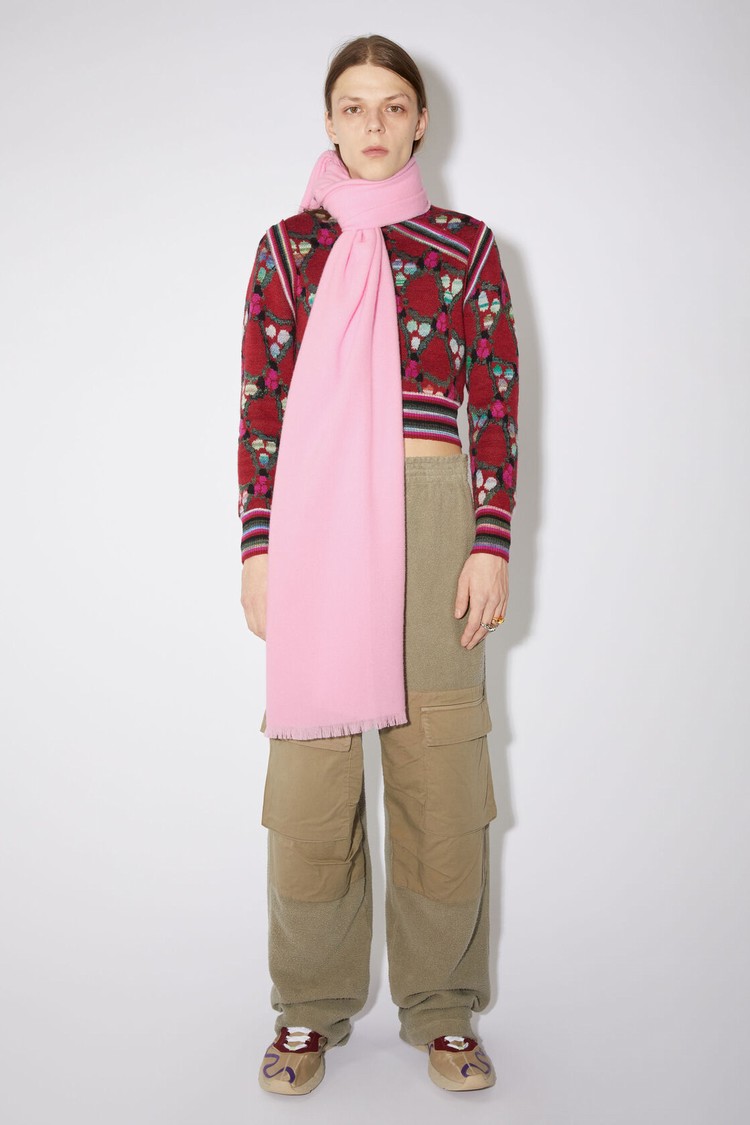 Pink Acne Studios Light Wool - Oversized Scarf | ADWT-69170