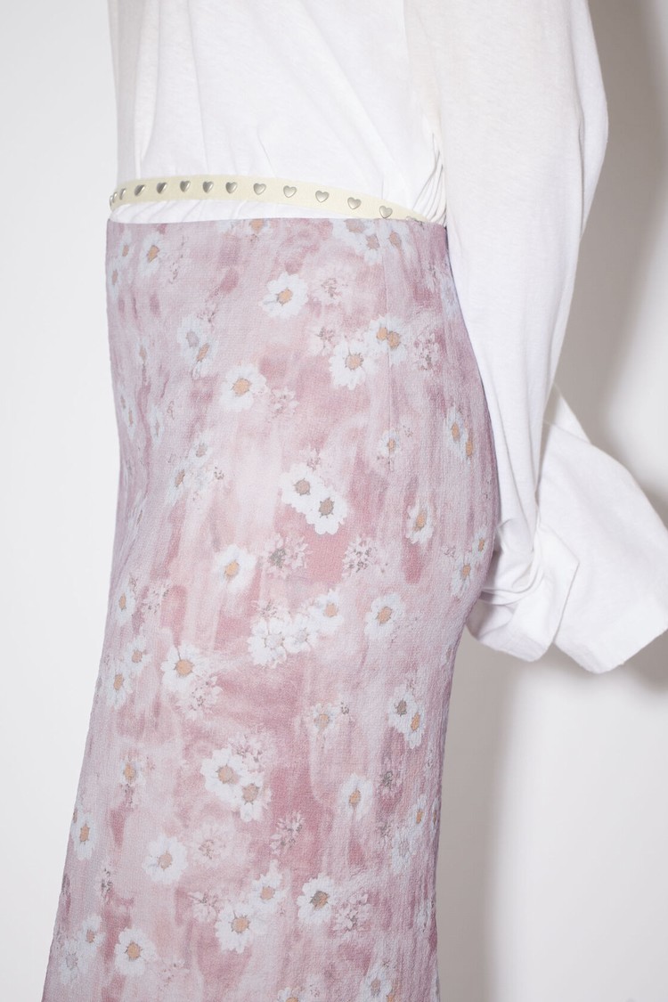 Pink Acne Studios Printed Crepe Women's Skirts | TFAQ-23467