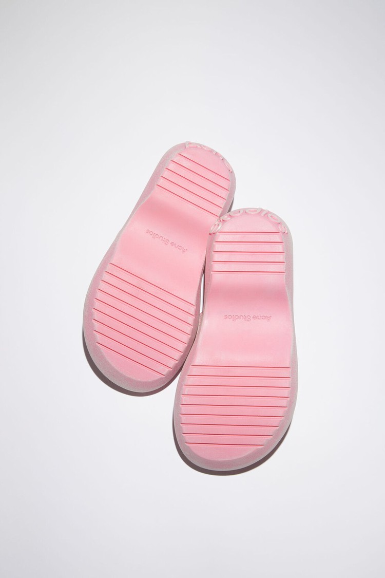 Pink Acne Studios Reversed Leathers Women's Sandals | XAUW-21954