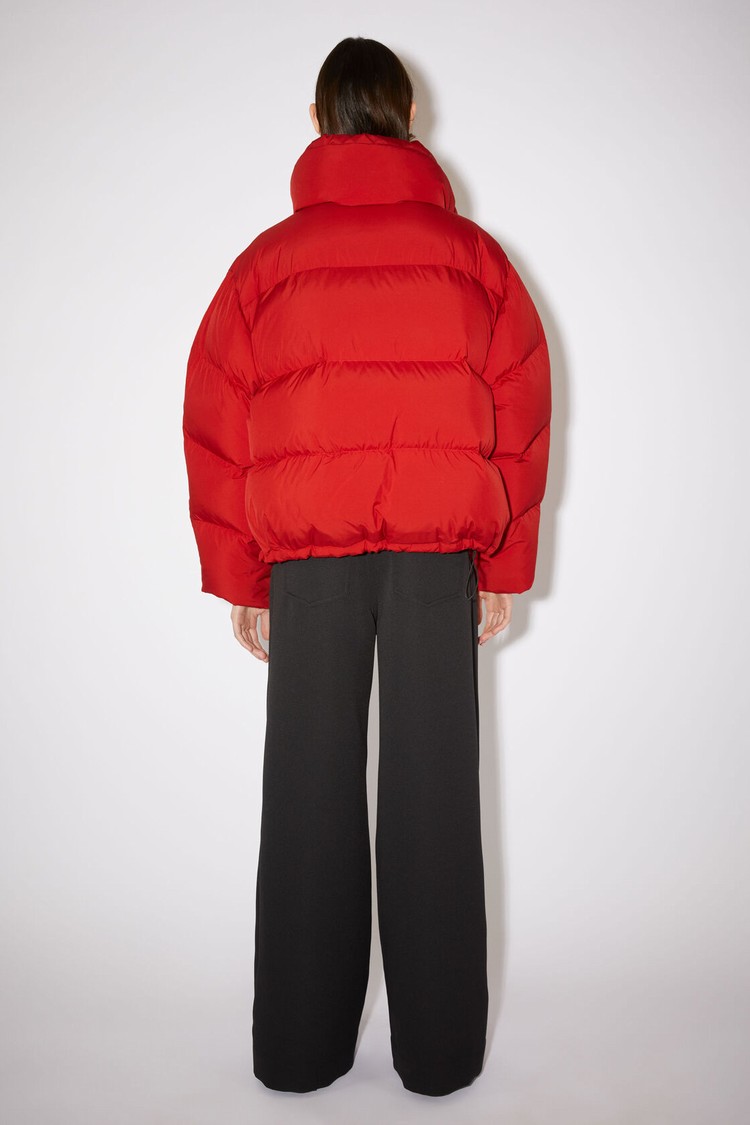 Pink / Red Acne Studios Down Puffer Women's Jackets | CSGZ-42379