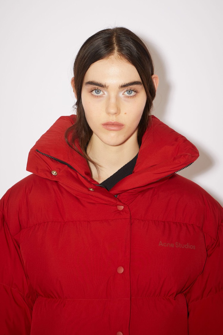 Pink / Red Acne Studios Down Puffer Women's Jackets | CSGZ-42379