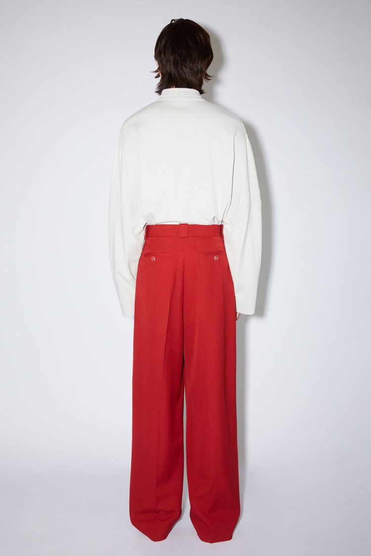 Pink / Red Acne Studios Tailored Men's Trousers | GEDX-19742