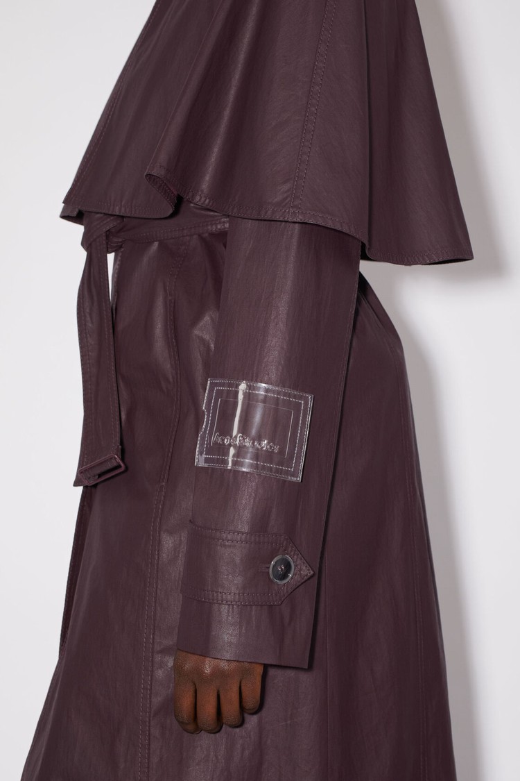 Purple Acne Studios Belted Trench Women's Coats | ODGS-97650