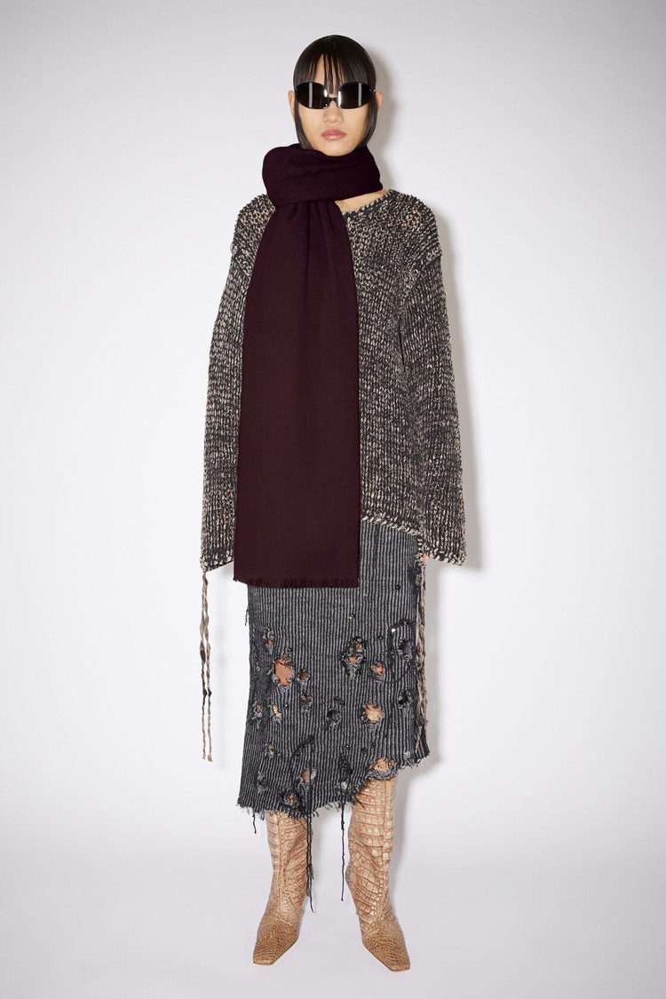 Purple Acne Studios Light Wool - Oversized Scarf | UQEX-54671