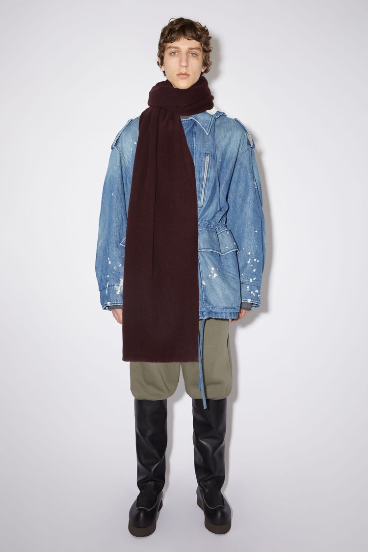 Purple Acne Studios Light Wool - Oversized Scarf | UQEX-54671