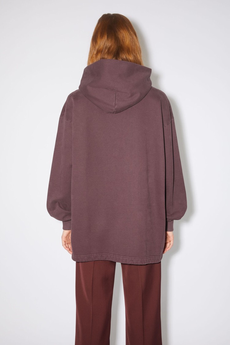 Purple Acne Studios Logo Hooded Women's Hoodie | WCMQ-93815