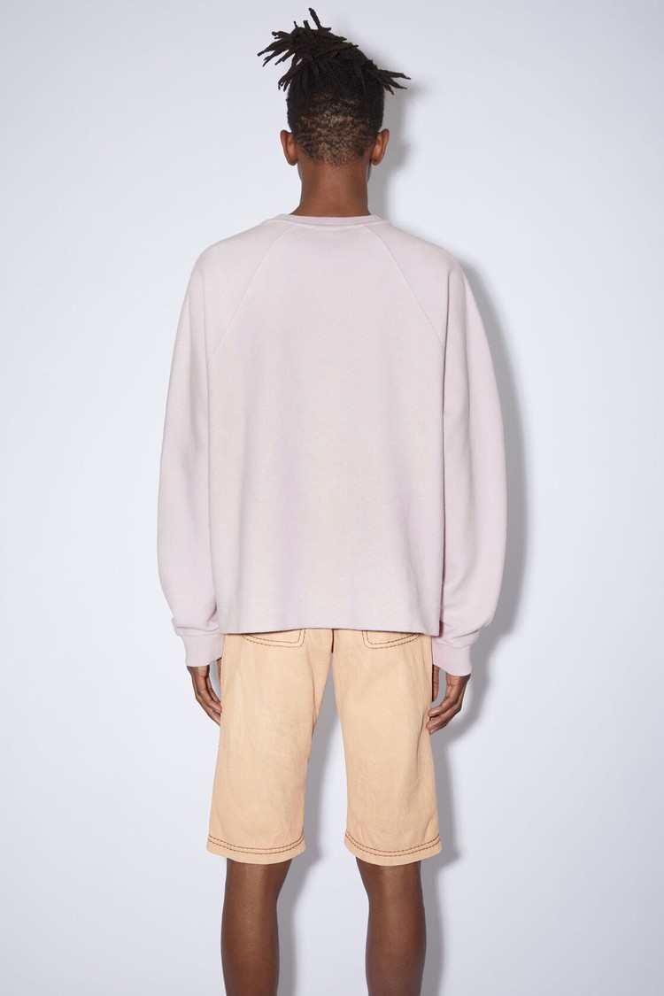 Purple Acne Studios Logo Men's Sweatshirts | QSTP-19572