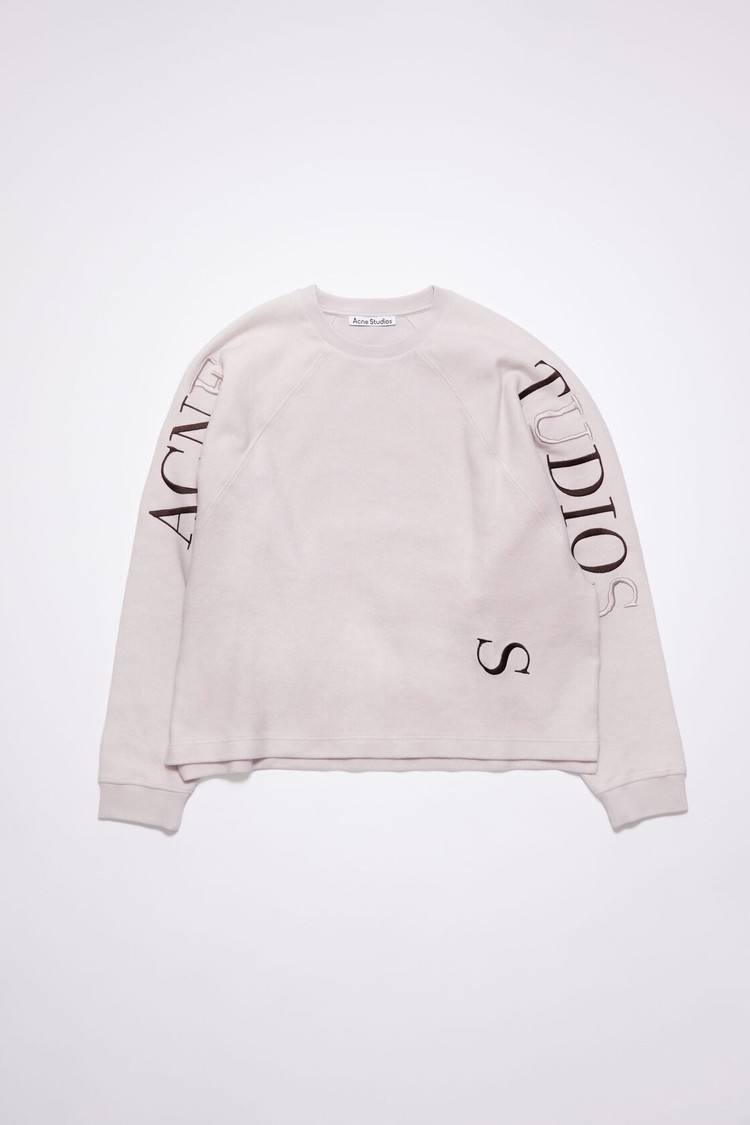 Purple Acne Studios Logo Men's Sweatshirts | QSTP-19572