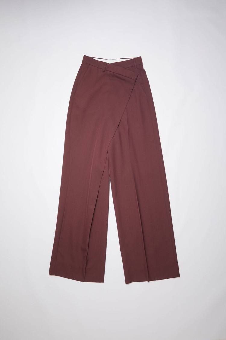 Purple Acne Studios Tailored Wrap Women's Trousers | LPZJ-91865