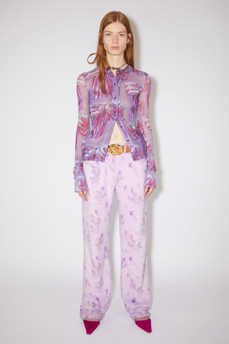 Purple Acne Studios Teddy Women\'s Trousers | COZN-27435