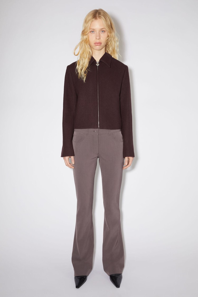 Purple Acne Studios Wool Blend Women\'s Trousers | JDPY-71426