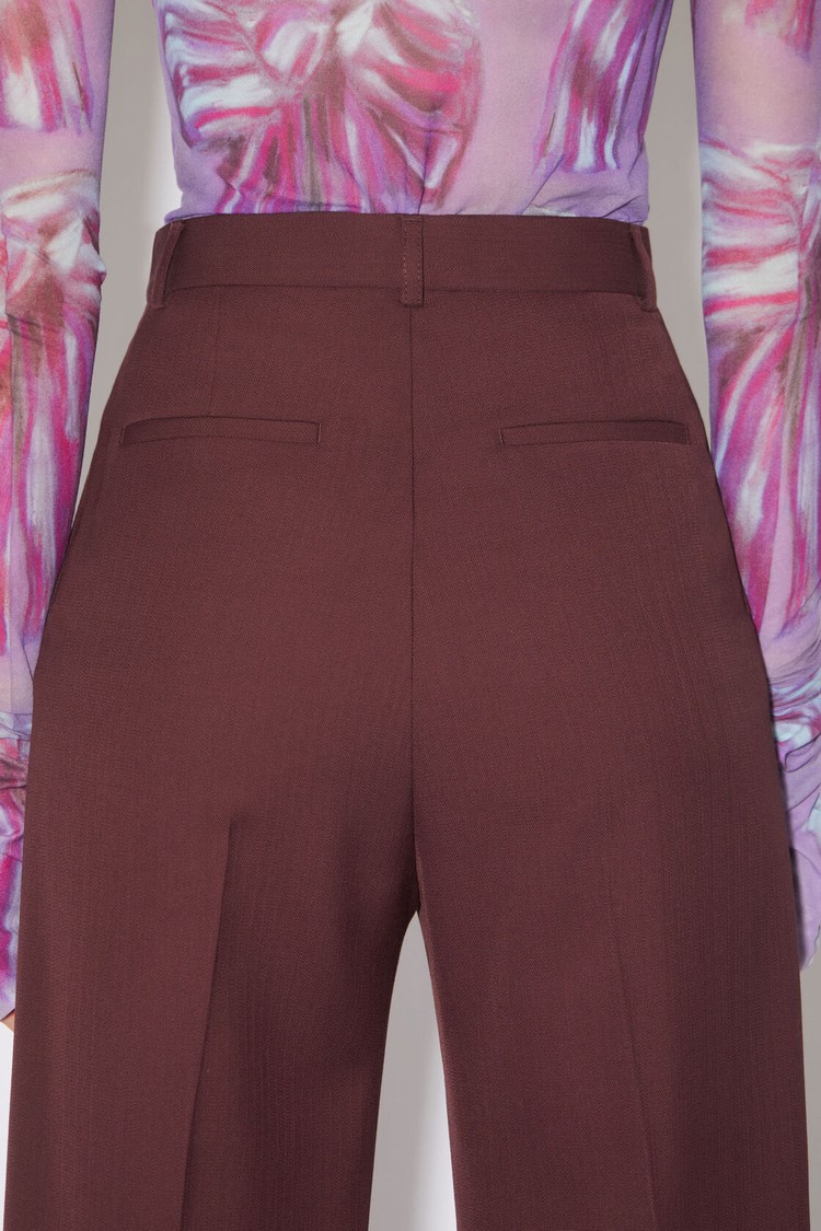 Purple Acne Studios Wool Blend Women's Trousers | QATL-02341