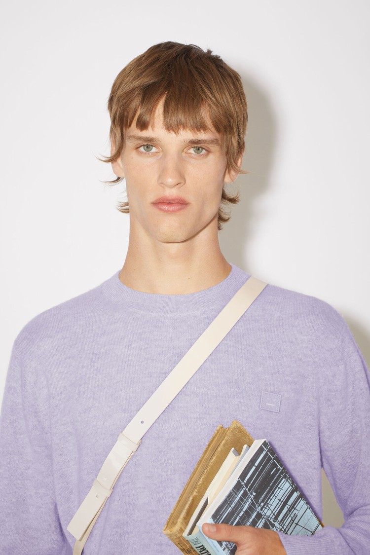 Purple Acne Studios Wool Crew Neck Men's Knitwear | VPYR-05836