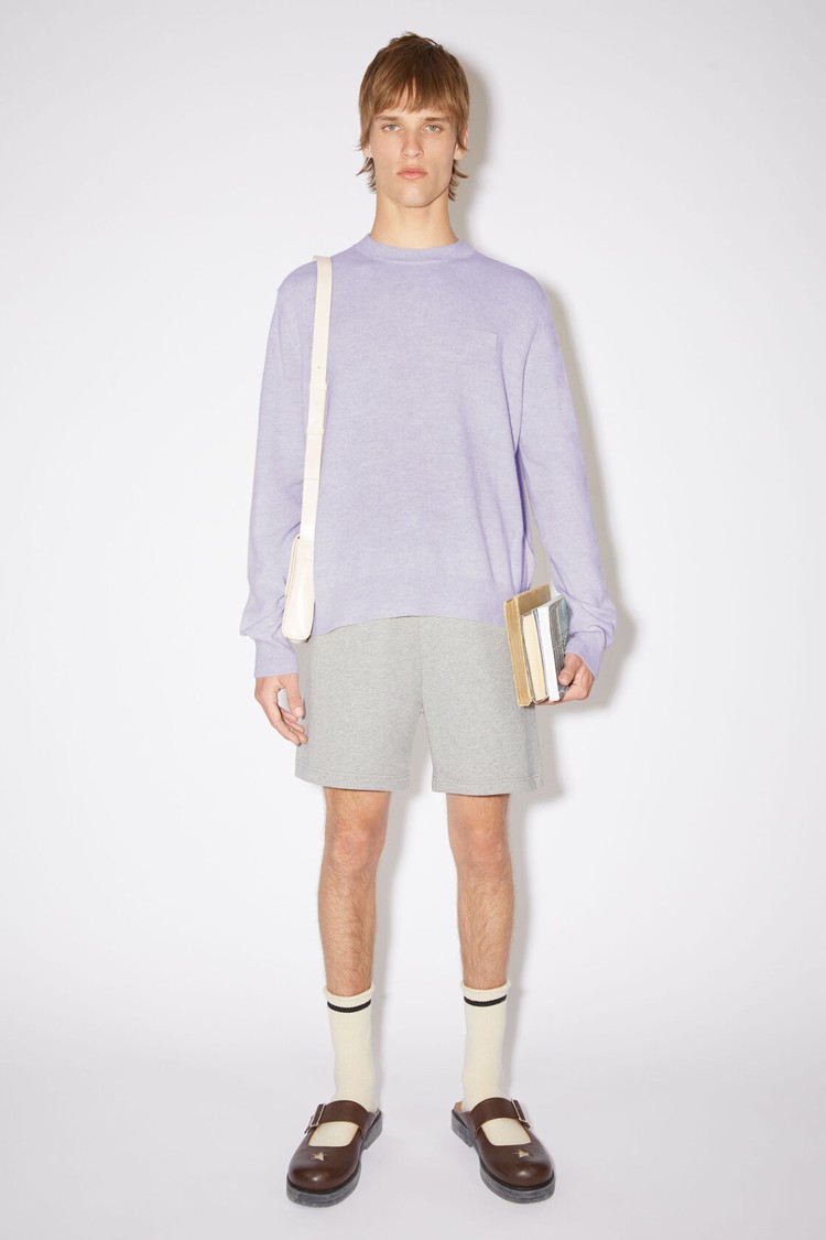 Purple Acne Studios Wool Crew Neck Men\'s Knitwear | VPYR-05836