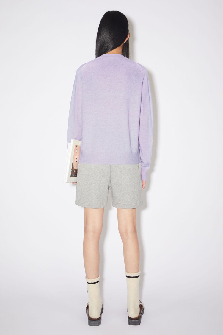 Purple Acne Studios Wool Crew Neck Women's Knitwear | CEFR-73260