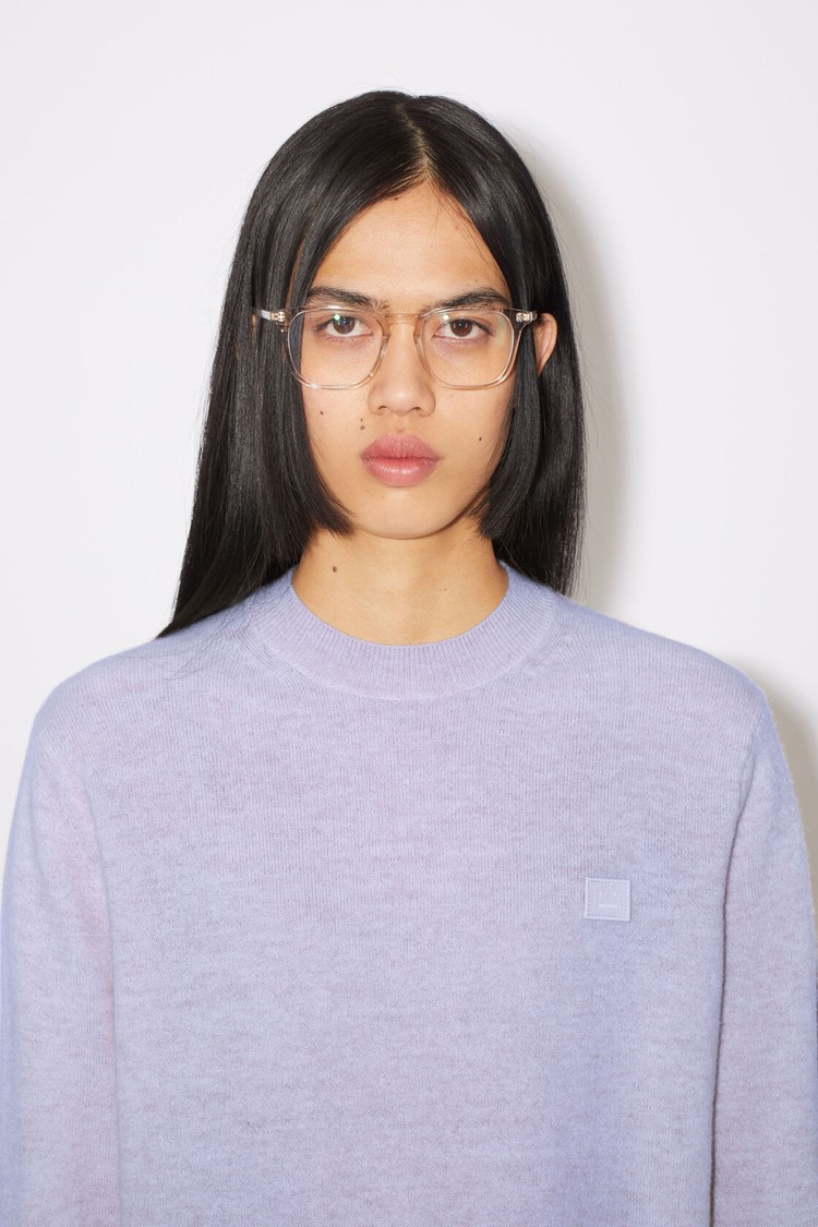 Purple Acne Studios Wool Crew Neck Women's Knitwear | CEFR-73260