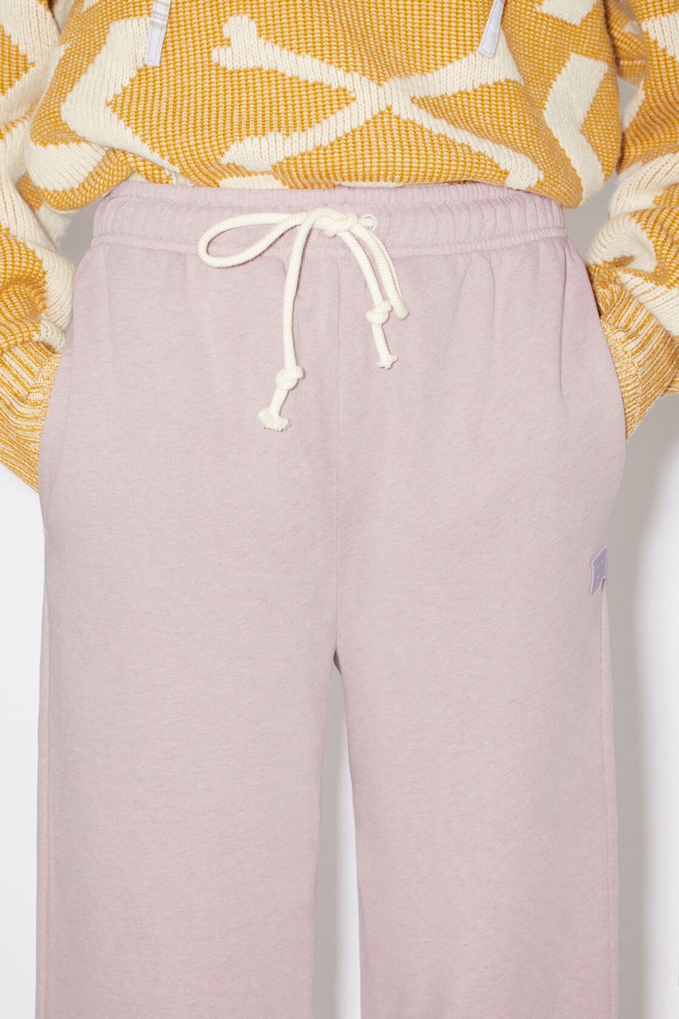 Purple / Pink Acne Studios Cotton Women's Sweatpants | AMOJ-24016