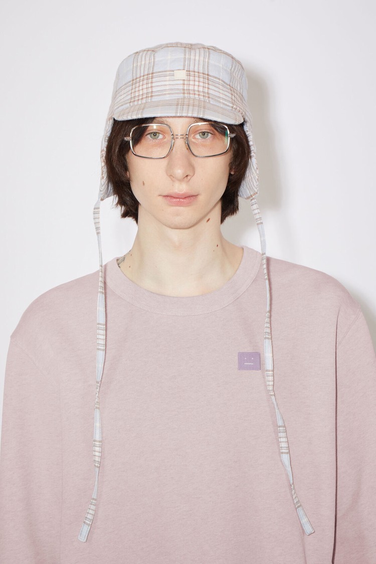 Purple / Pink Acne Studios Crew Neck Men's Sweatshirts | PCMH-59374