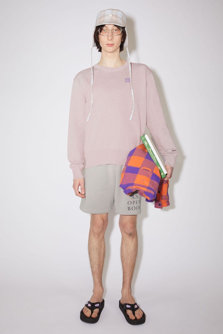 Purple / Pink Acne Studios Crew Neck Men\'s Sweatshirts | PCMH-59374