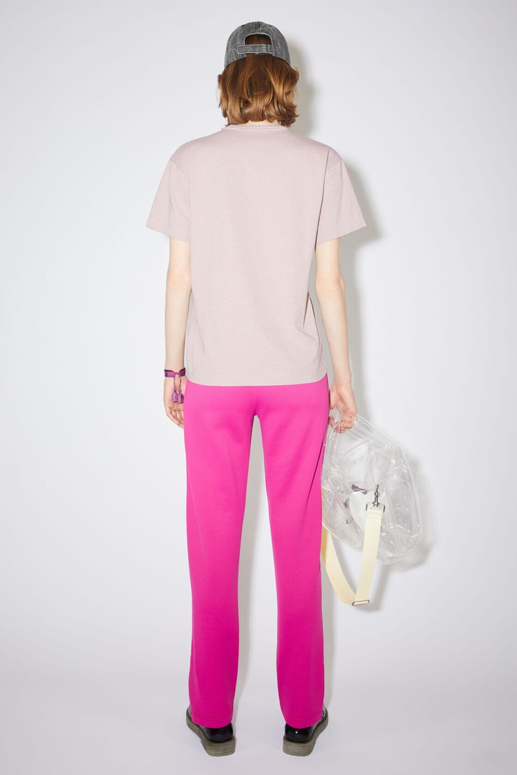 Purple / Pink Acne Studios Crew Neck Women's T Shirts | YHSL-95367