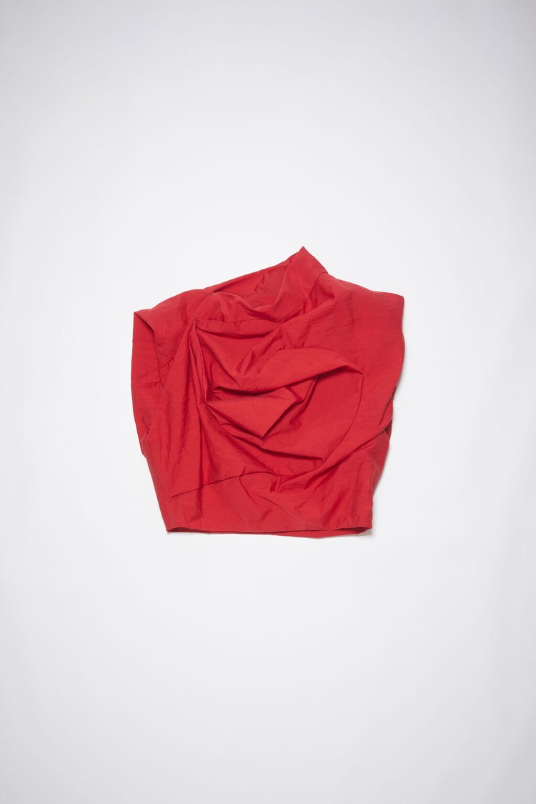 Red Acne Studios Asymmetric Women's Blouse | VPEO-98763