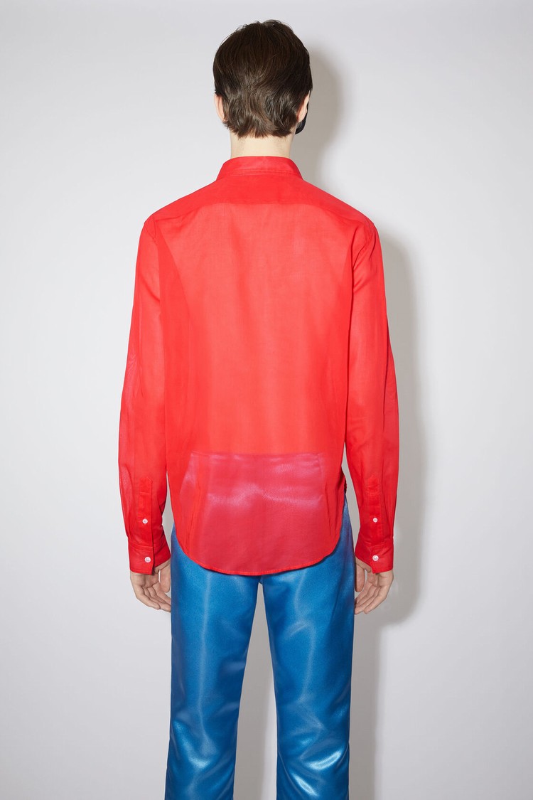 Red Acne Studios Button-up Men's Shirts | LJRK-60193