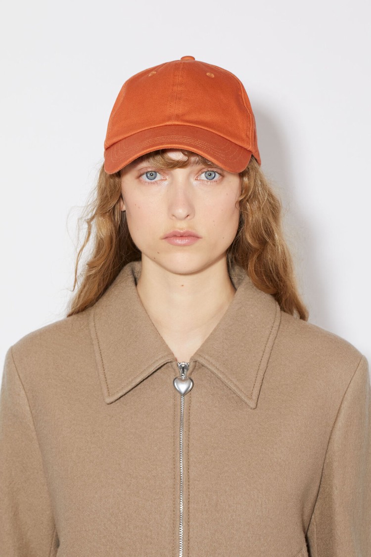 Red Acne Studios Cotton Baseball Caps | OXBE-92317