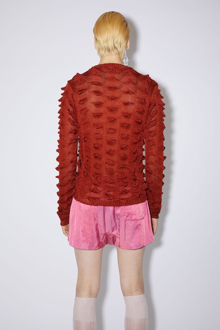 Red Acne Studios Crew Neck Jumper Men's Knitwear | JONE-14975