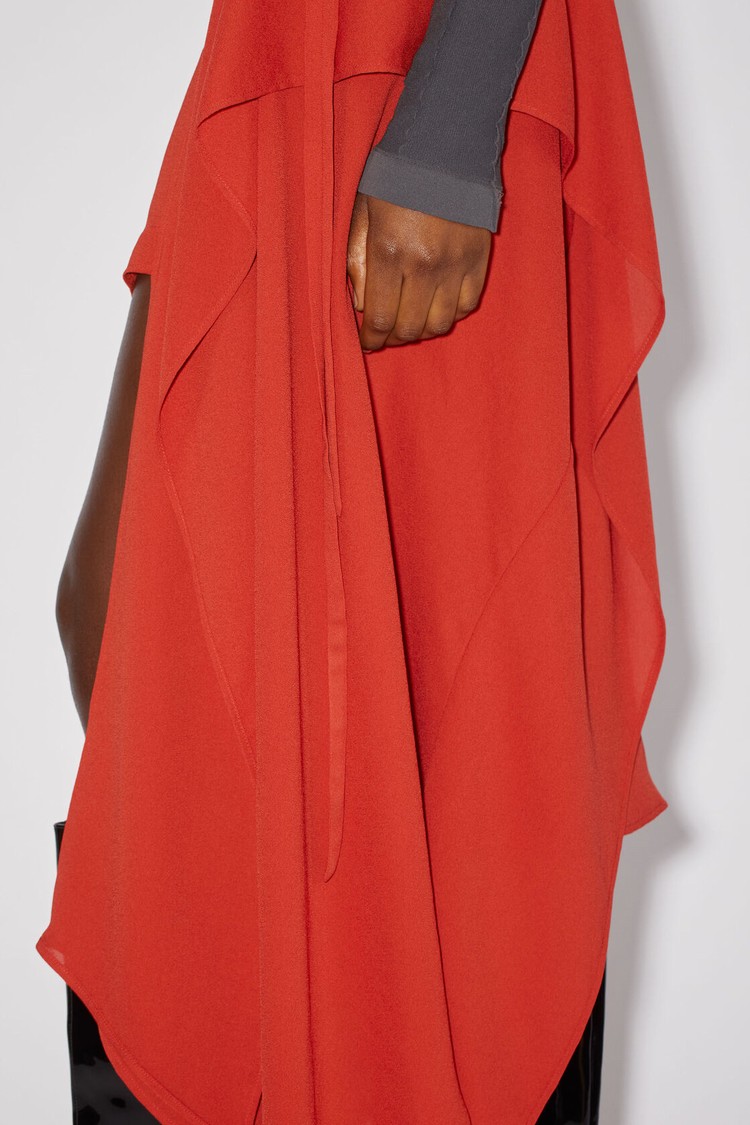 Red Acne Studios Draped Women's Skirts | IBTS-71654