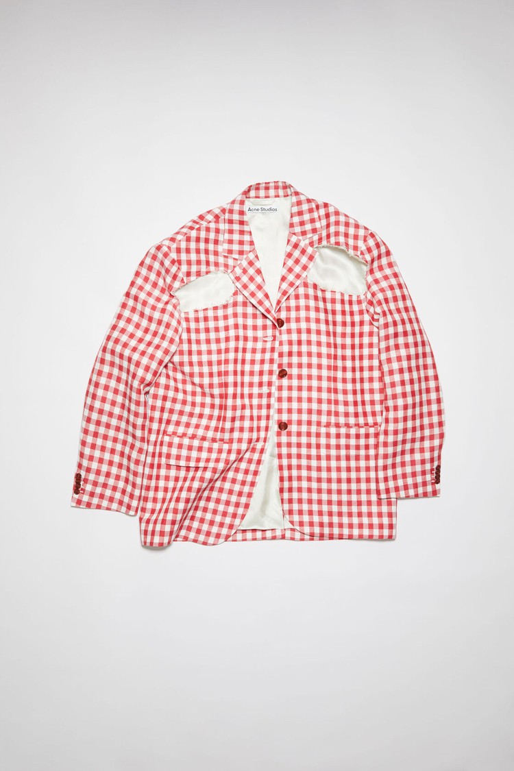 Red Acne Studios Single-breasted Blazer Women's Suits | GHIL-39852