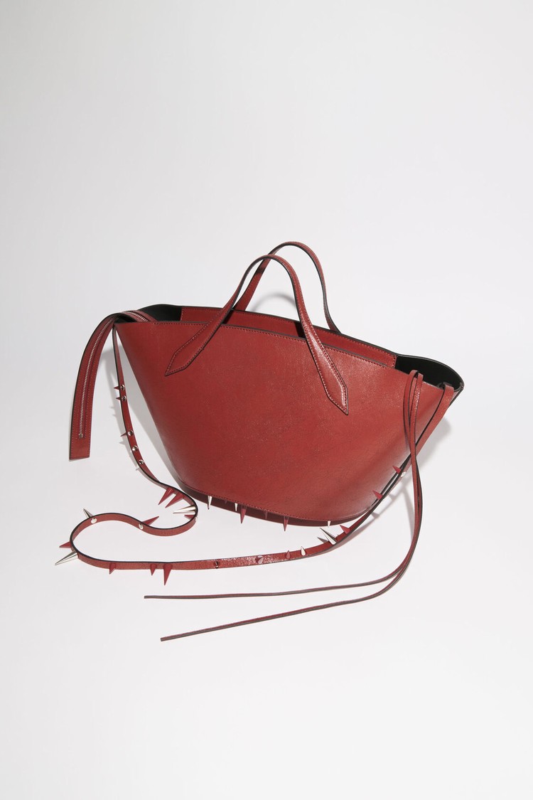 Red Acne Studios Spike Shoulder Bag | PGKO-58079