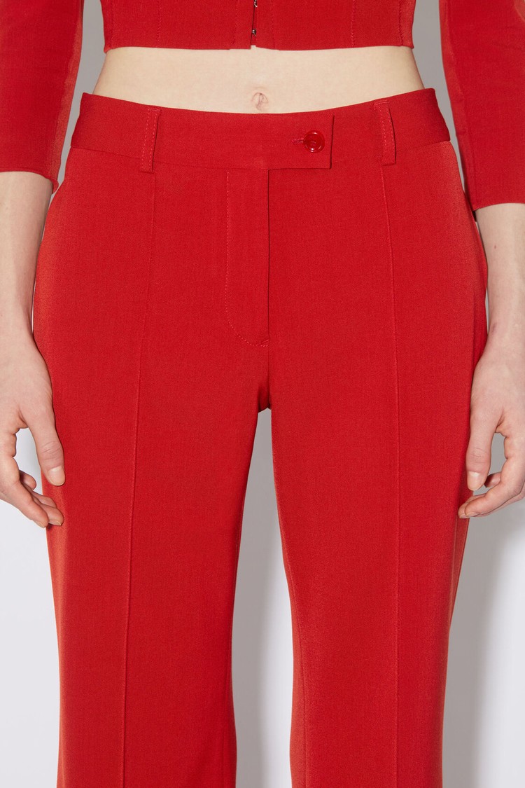 Red Acne Studios Tailored Flared Women's Trousers | GRSE-10837