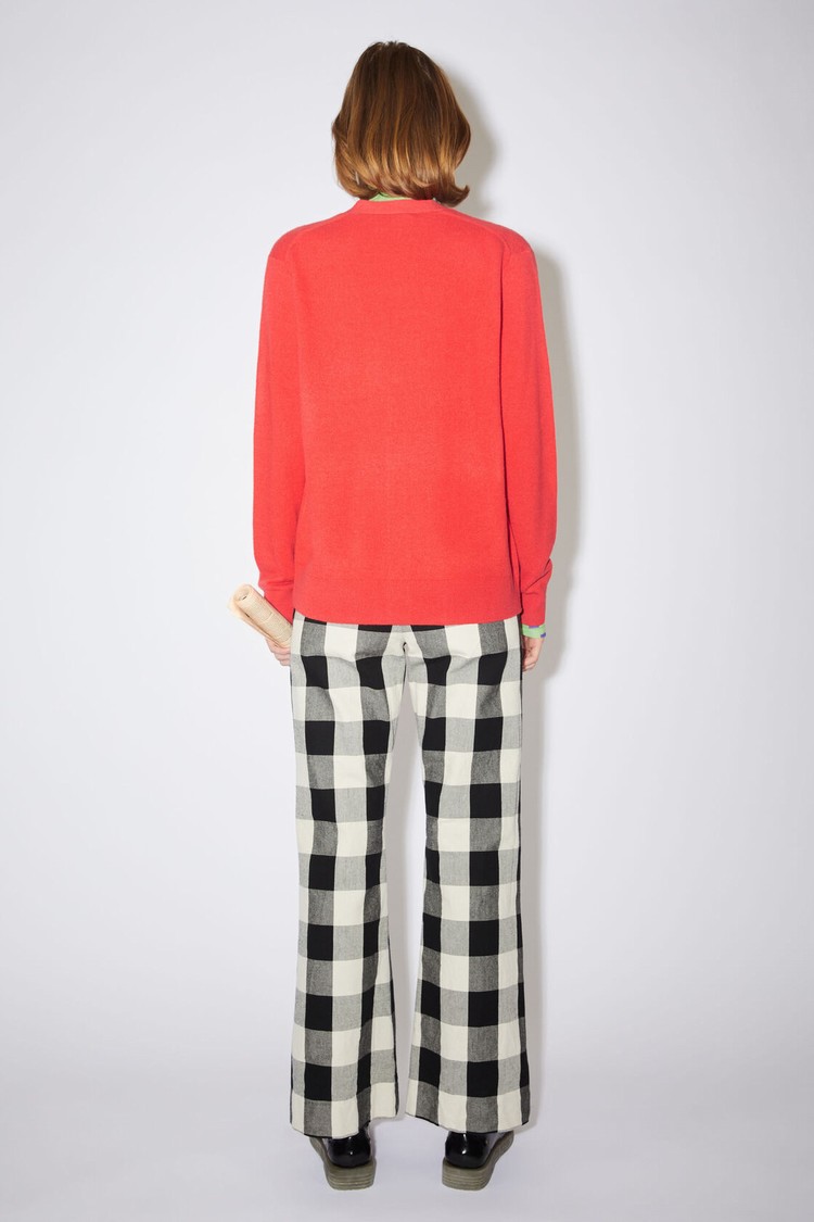 Red Acne Studios Wool Knit Women's Cardigan | VTAH-84562