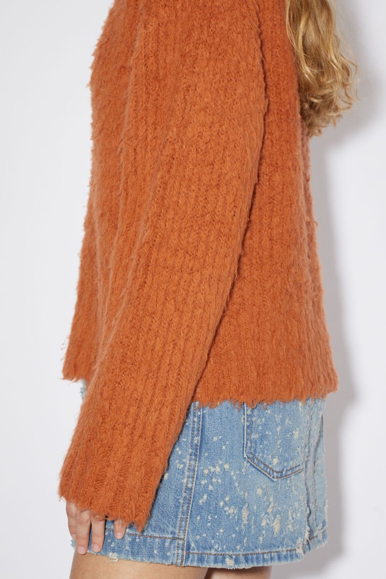 Red / Brown Acne Studios Fluffy Merino Jumper Women's Knitwear | YSZT-17593