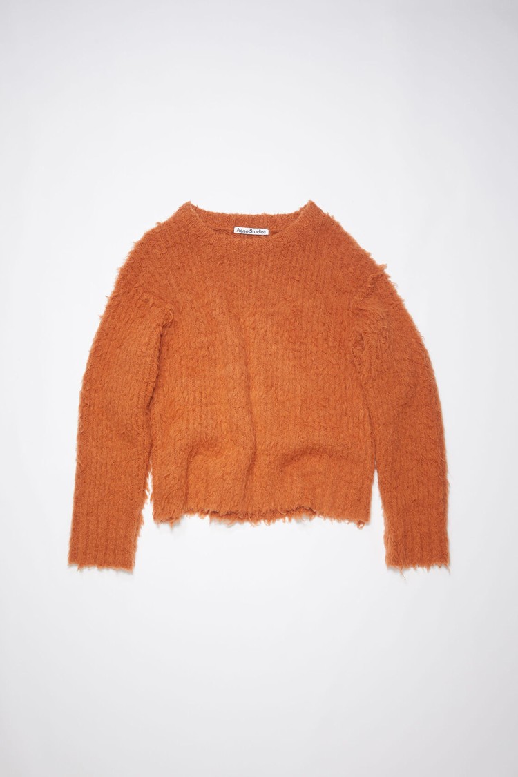 Red / Brown Acne Studios Fluffy Merino Jumper Women's Knitwear | YSZT-17593