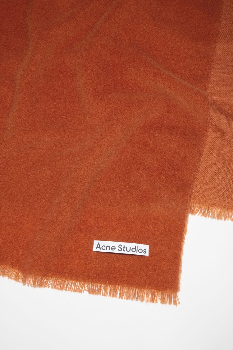 Red / Brown Acne Studios Light Wool - Oversized Scarf | AGBP-32076