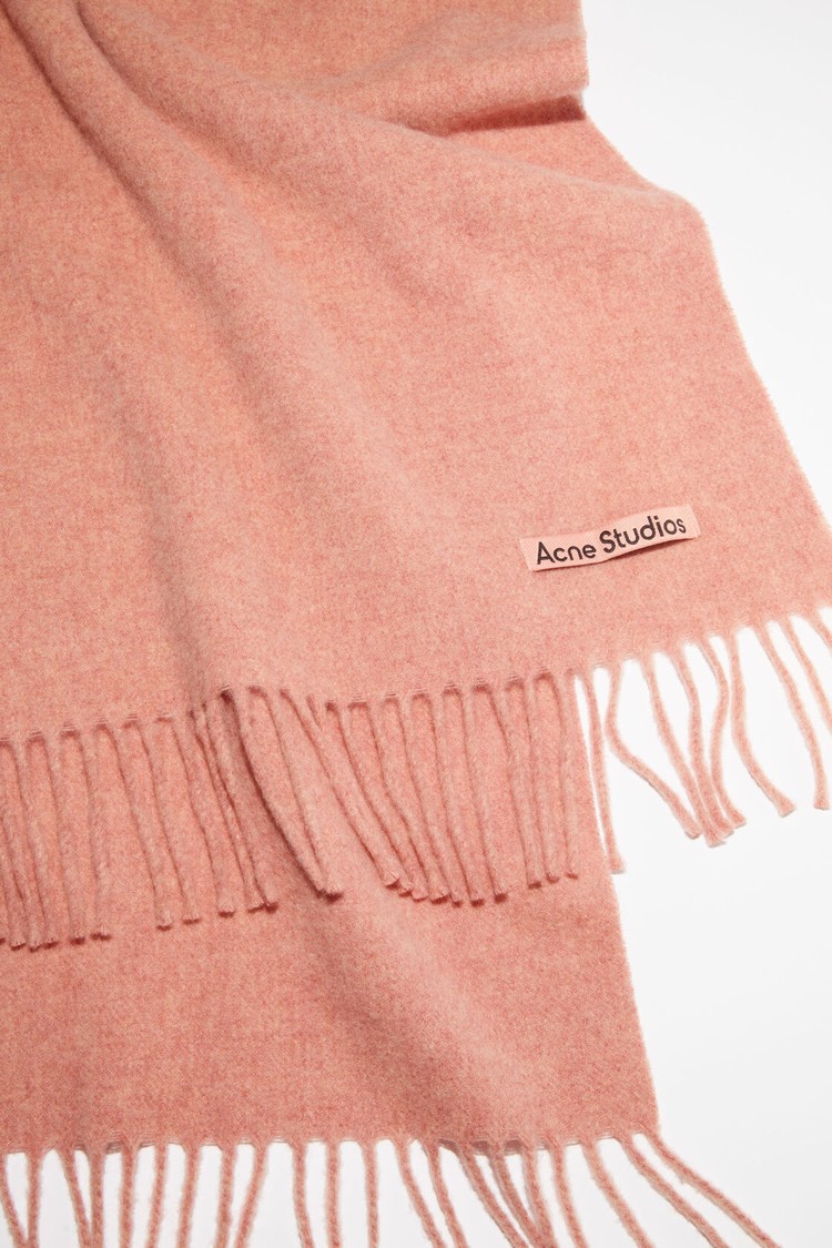 Rose Acne Studios Fringe Wool - Narrow Scarf | UDWA-14928