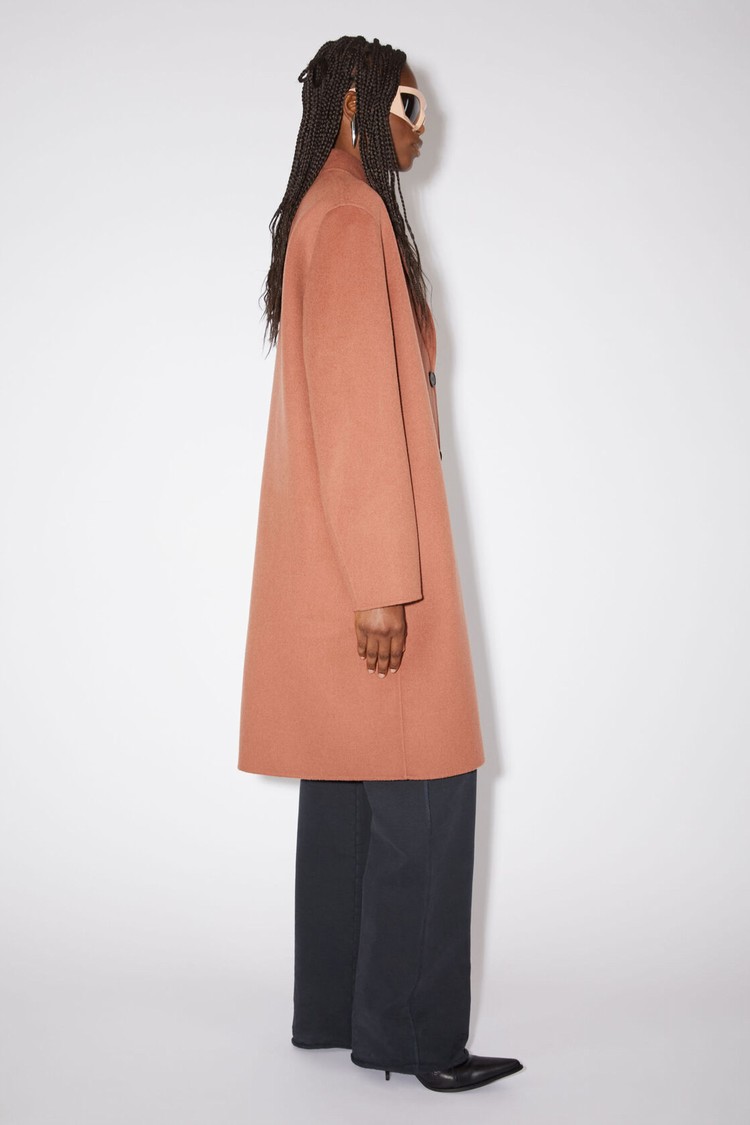 Rose / Pink Acne Studios Single-breasted Women's Coats | YODA-13906